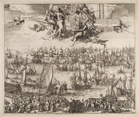 KG 06433
<br/>
Overtocht Willem III en Mary naar Engeland, 1688
<br/>
<em>Hooghe, Romeyn de (1645-1708)</em>
